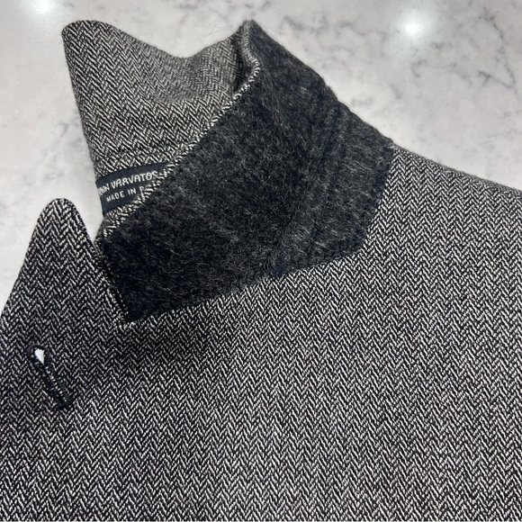 John Varvatos USA Herringbone Pattern Jacket, 44R Vintage Wool Blend - Picture 11 of 11